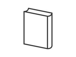 illustration of a library theme icon with book vector