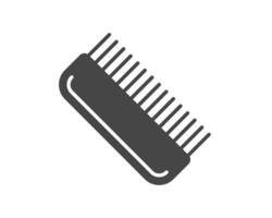 graphic black icons of beauty in the form of combs for massage or darsonval procedures. vector