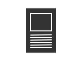 Illustration a icon depicting documents, suitable for web and mobile applications, isolated for use in graphic and design. vector
