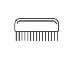 graphic icons of beauty in the form of combs for massage or darsonval procedures. vector