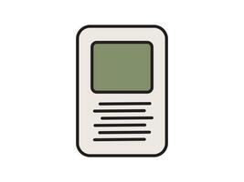 Illustration a icon depicting documents, suitable for web and mobile applications, isolated for use in graphic and design. vector