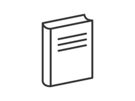 illustration of a library theme icon with book vector
