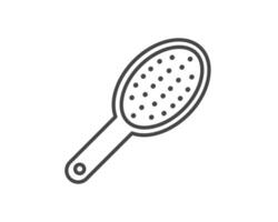 graphic icons of beauty in the form of combs for massage or darsonval procedures. vector