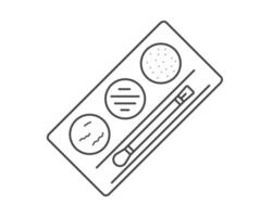 Linear graphic icons of beauty and cosmetics in the form of eyelids shadow and eye makeup. vector