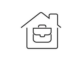 Icon a house representation, isolated against a clean background. This simple symbol evokes a sense of warmth and security, embodying the concept of home. vector