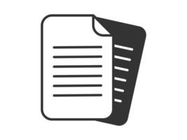Illustration a icon depicting documents, suitable for web and mobile applications, isolated for use in graphic and design. vector