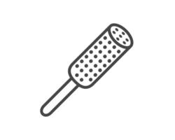 graphic icons of beauty in the form of combs for massage or darsonval procedures. vector