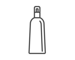 icons of beauty, cosmetics and care. Bottle, jar, shower gel, face cream, body lotion, spray, ointment, paste. vector