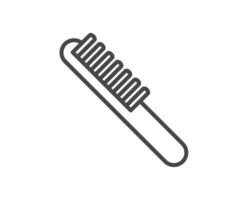graphic icons of beauty in the form of combs for massage or darsonval procedures. vector