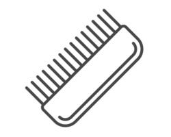 graphic icons of beauty in the form of combs for massage or darsonval procedures. vector
