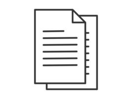 Illustration a icon depicting documents, suitable for web and mobile applications, isolated for use in graphic and design. vector