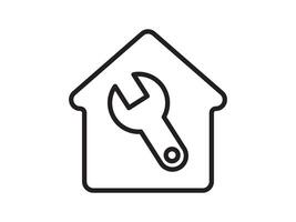 Icon a house representation, isolated against a clean background. This simple symbol evokes a sense of warmth and security, embodying the concept of home. vector