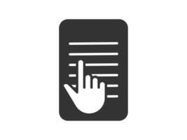 Illustration a icon depicting documents, suitable for web and mobile applications, isolated for use in graphic and design. vector