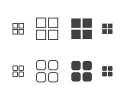 Hamburger menu icon, buttons for website, UI navigation, mobile app, presentation. design elements and user Interface icons. vector
