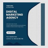 Digital Marketing Social Media Post Template vector