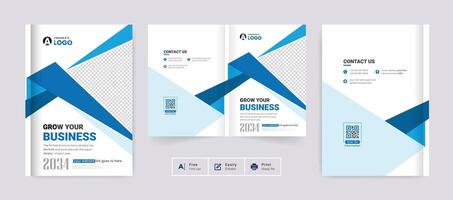 business brochure cover design or catalog template for multipurpose use vector