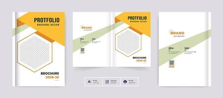business brochure cover design or catalog template for multipurpose use vector