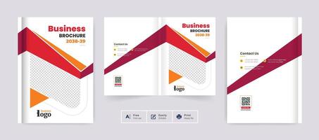 business brochure cover design or catalog template for multipurpose use vector