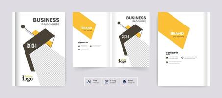 business brochure cover design or catalog template for multipurpose use vector