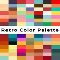 Vintage Striped color palette, Posters, Banner Samples, Retro Colors from the 1970s 1900s, 70s, 80s, 90s. Retro Vintage color pallet, colors, color palette, Vintage color, retro vintage 70s style. vector