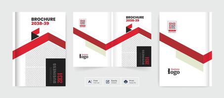 business brochure cover design or catalog template for multipurpose use vector