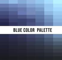 azul color paleta ilustración, paleta Arte de azul color. azul tonos y sombras. vector