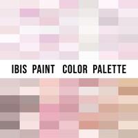 Ibis Paint Color Palette, pink color palette. vector