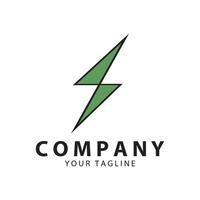 Lightning design element logo electric power Energy and thunder electric symbol concept design vector