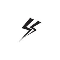 Lightning design element logo electric power Energy and thunder electric symbol concept design vector