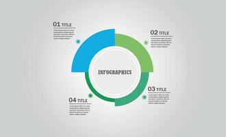 4 points infographic for a business vector