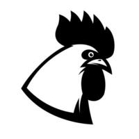 ilustración de gallo cabeza. diseño elementos vector