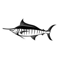 Illustration of swordfish. Design elements vector