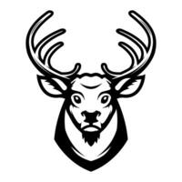 Illustration of deer head. Design elements vector