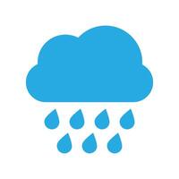 lluvia icono en de moda plano estilo. nube lluvia símbolo para tu web sitio diseño, logo, aplicación, ui moderno pronóstico tormenta signo. vector