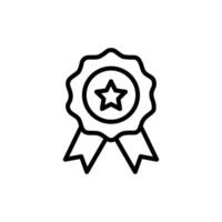 certified medal icon vector