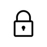 Lock icon for web vector