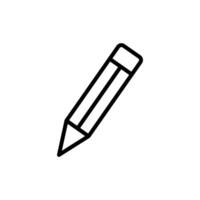 Pencil line icon vector