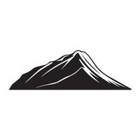A Mountain illustration in black and white vector
