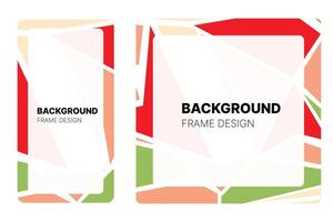 Social media frame with Watermelon theme Color for your graphic resource vector