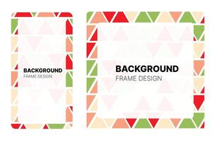 Social media frame with Watermelon theme Color for your graphic resource vector