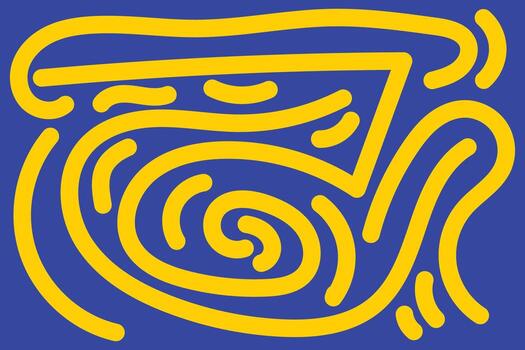 hand drawn doodle elements pattern abstract background vector