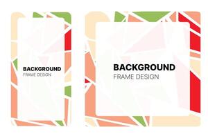 Social media frame with Watermelon theme Color for your graphic resource vector