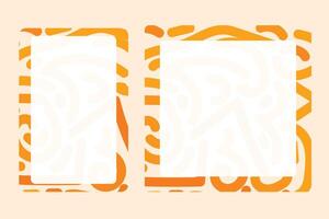 Social media frame with a summer theme for your graphic resource vector