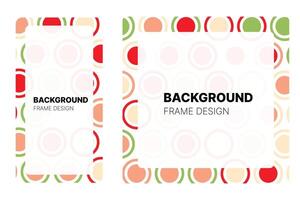 Social media frame with Watermelon theme Color for your graphic resource vector