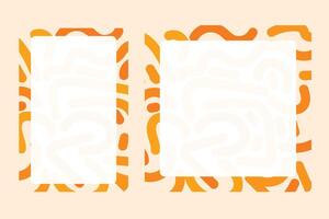 Social media frame with a summer theme for your graphic resource vector