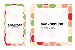 Social media frame with Watermelon theme Color for your graphic resource vector