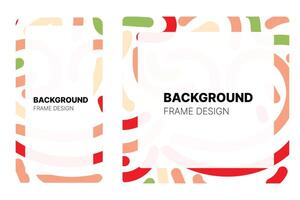 Social media frame with Watermelon theme Color for your graphic resource vector