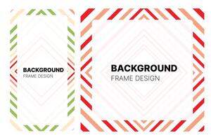 Social media frame with Watermelon theme Color for your graphic resource vector