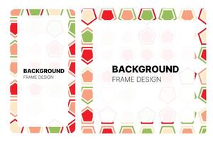 Social media frame with Watermelon theme Color for your graphic resource vector