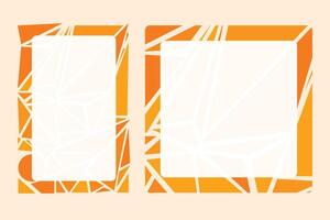 Social media frame with a summer theme for your graphic resource vector